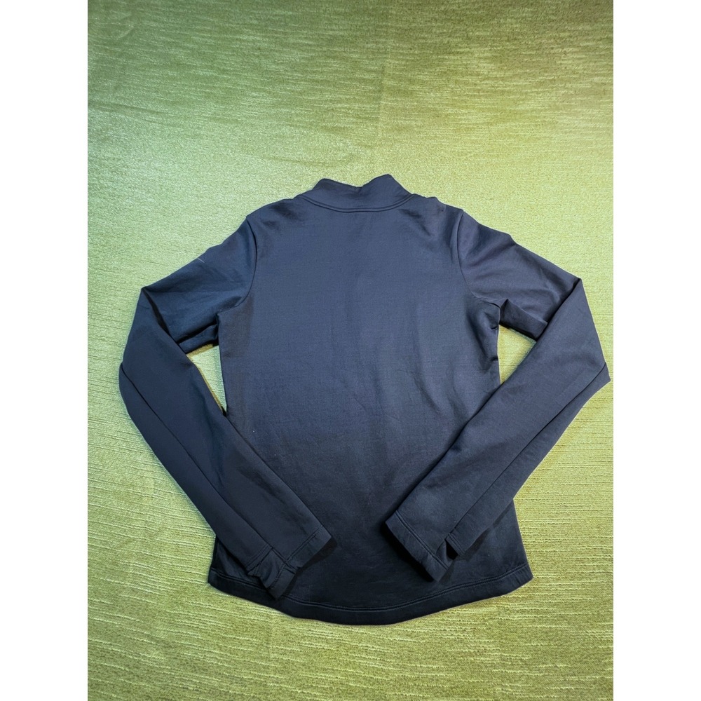 Nike One Therma-FIT Womens XS Navy Blue Quarter Zip Pullover Long Sleeve Top - Picture 8 of 8